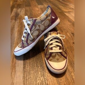 Coach Barrett Purple Sneakers